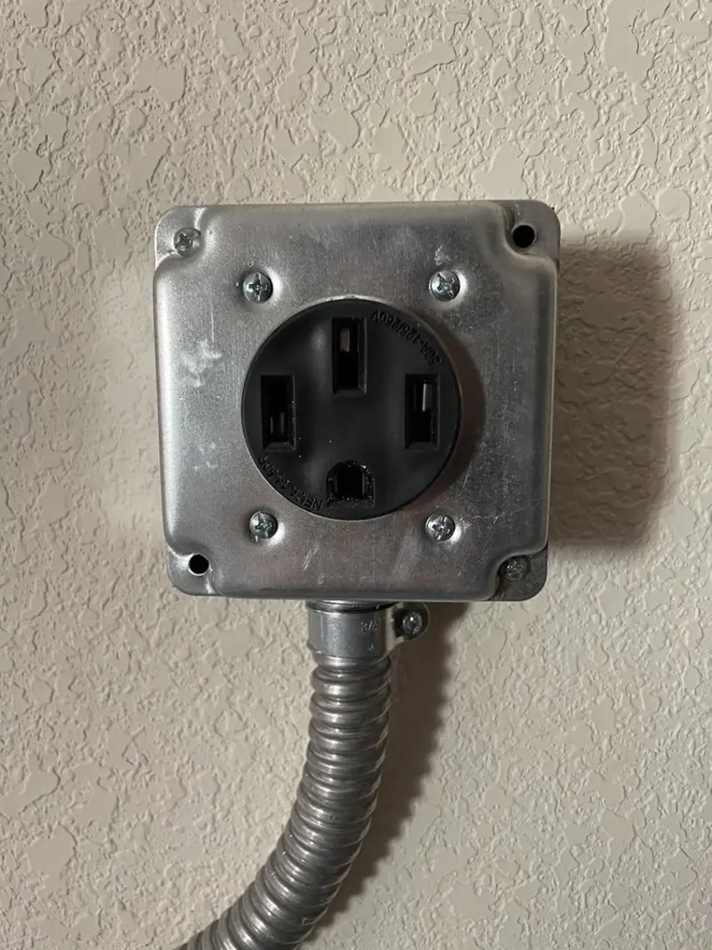 NEMA 14-50 outlet installed for Smart Home Electrical in Rock Springs